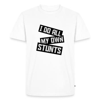 Toutes mes propres cascades - T-shirt Premium bio Homme - blanc - Devant - Nico (187cm)
