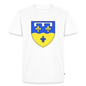 LOIR ET CHER - T-shirt Premium bio Homme - blanc - Devant - Nico (187cm)
