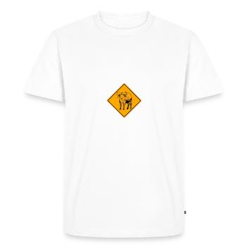 Botswana - Kaffern Buffalo - T-shirt Premium bio Homme - blanc - Devant - Nico (187cm)