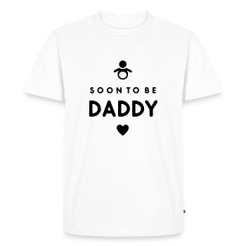 Soon to Be Daddy - Men's Premium Organic T-Shirt - white - Front - Nico (187cm)