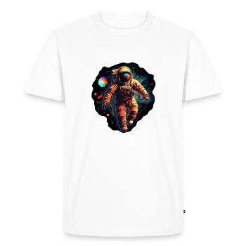 Astronaute en sortie dans l’espace - T-shirt Premium bio Homme - blanc - Devant - Nico (187cm)