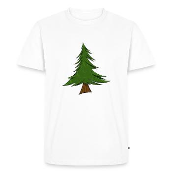 Sapin | Sapin de Noël | Pin - T-shirt Premium bio Homme - blanc - Devant - Nico (187cm)