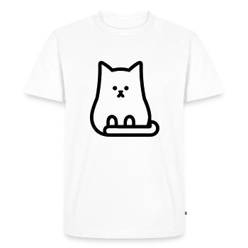 Groupe 6 - T-shirt Premium bio Homme - blanc - Devant - Nico (187cm)