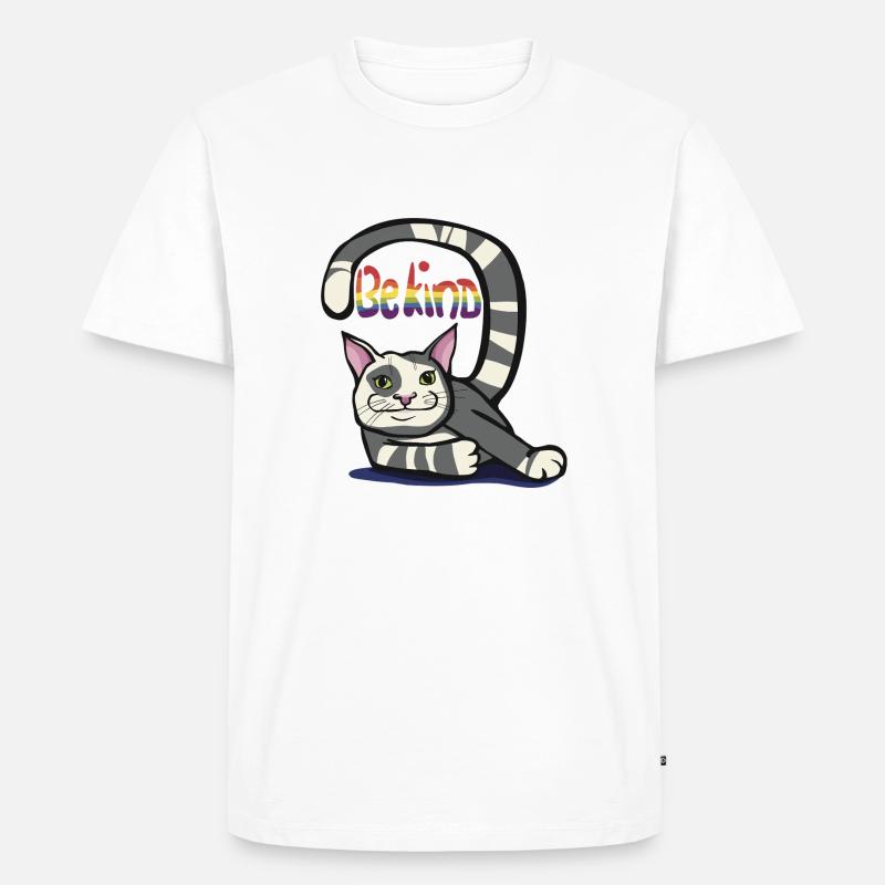 be kind - Männer Premium Bio T-Shirt - Weiß