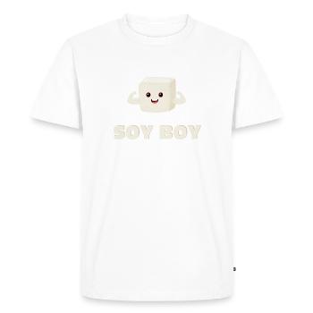 Soy Boy - T-shirt Premium bio Homme - blanc - Devant - Nico (187cm)