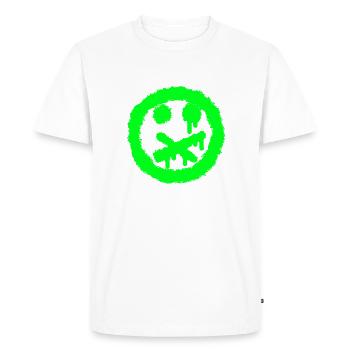 Smilie speech ban - Men's Premium Organic T-Shirt - white - Front - Nico (187cm)