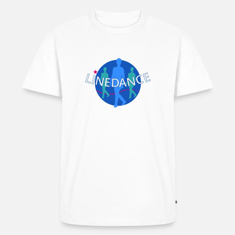 Linedance Logo Blau - Männer Premium Bio T-Shirt - undefined
