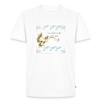 Famille - T-shirt Premium bio Homme - blanc - Devant - Nico (187cm)