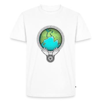 Save our Planet Earth Nature Protection Environmental Protection - Men's Premium Organic T-Shirt - white - Front - Nico (187cm)