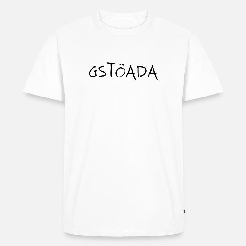 Gstöada - Männer Premium Bio T-Shirt - Weiß