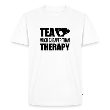 Tea - T-shirt Premium bio Homme - blanc - Devant - Nico (187cm)
