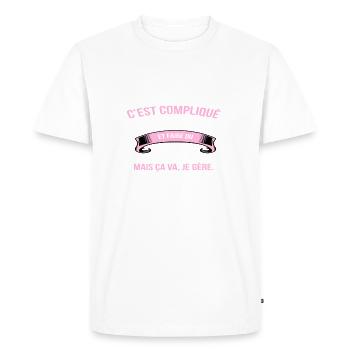 Rallye - T-shirt Premium bio Homme - blanc - Devant - Nico (187cm)