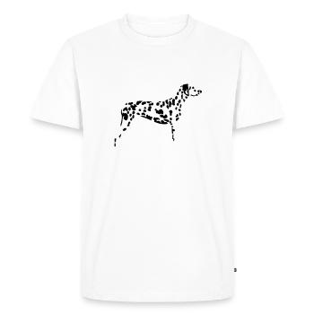 Dalmatien - T-shirt Premium bio Homme - blanc - Devant - Nico (187cm)