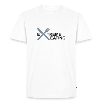 manger - T-shirt Premium bio Homme - blanc - Devant - Nico (187cm)
