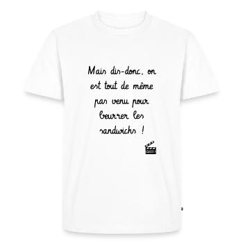 Les Tontons Flingueurs ! Réplique culte - Humour - T-shirt Premium bio Homme - blanc - Devant - Nico (187cm)