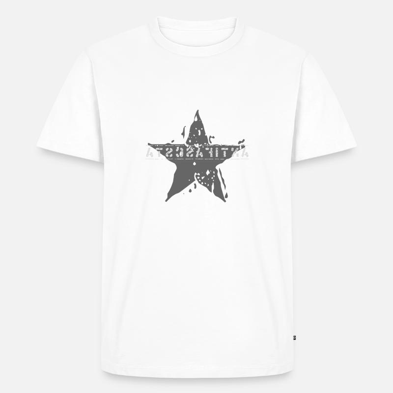 ANTIFASCISTE - T-shirt Premium bio Homme - blanc