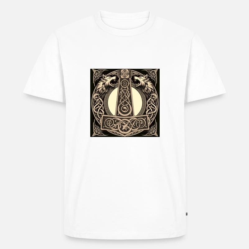 Mjölnir 2 - Männer Premium Bio T-Shirt - Weiß