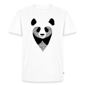 Panda design - T-shirt Premium bio Homme - blanc - Devant - Nico (187cm)