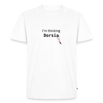 I'm thinking Dorsia - Men's Premium Organic T-Shirt - white - Front - Nico (187cm)