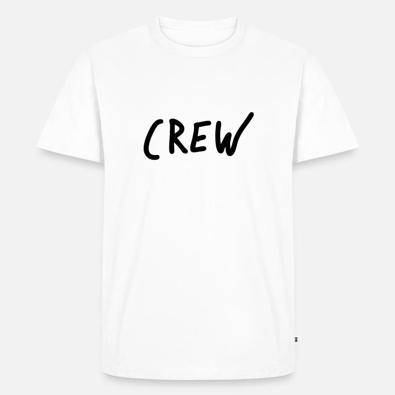 crew - Männer Premium Bio T-Shirt - Weiß
