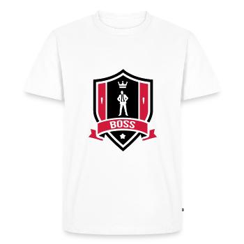 Boss - Men's Premium Organic T-Shirt - white - Front - Nico (187cm)