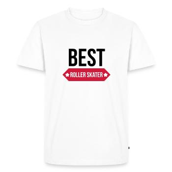Roller Skating / Skater / Sport / Rollschuhlaufen - Men's Premium Organic T-Shirt - white - Front - Nico (187cm)