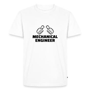 Mechanical engineer - T-shirt Premium bio Homme - blanc - Devant - Nico (187cm)