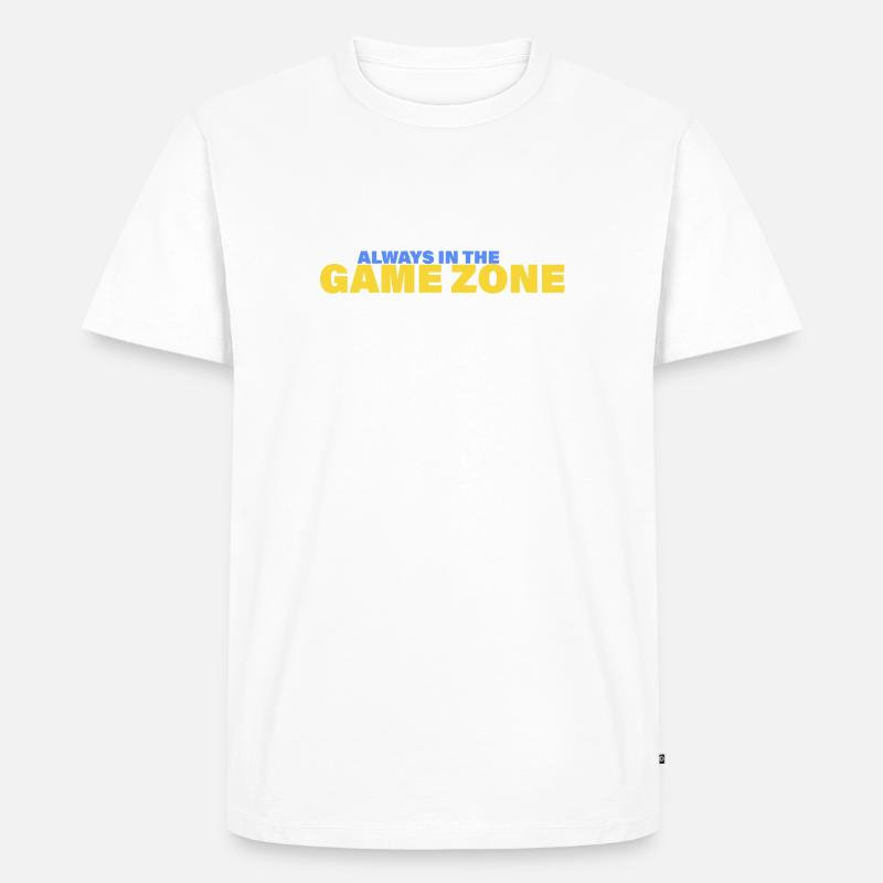 GAME ZONE - Männer Premium Bio T-Shirt - Weiß