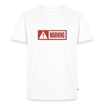 Danger - T-shirt Premium bio Homme - blanc - Devant - Nico (187cm)