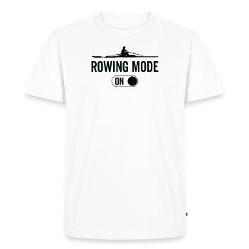 Rowing Mode On – Boat Rowing - Men's Premium Organic T-Shirt - white - Front - Nico (187cm)