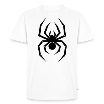 araignée - T-shirt Premium bio Homme - blanc - Devant - Nico (187cm)
