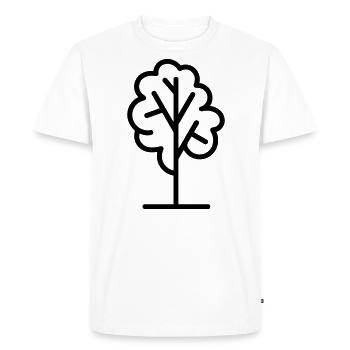 arbre - T-shirt Premium bio Homme - blanc - Devant - Nico (187cm)
