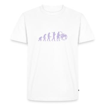 Evolution planet earth world - Men's Premium Organic T-Shirt - white - Front - Nico (187cm)