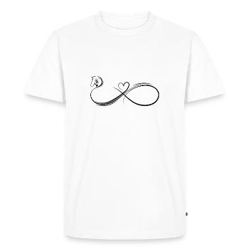 Eternal bond between horse and human - Men's Premium Organic T-Shirt - white - Front - Nico (187cm)