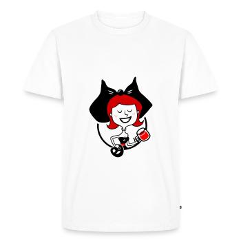 Alsacienne - T-shirt Premium bio Homme - blanc - Devant - Nico (187cm)