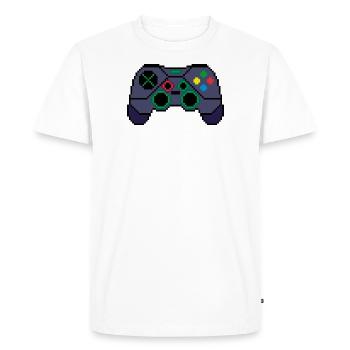 G35 Gamepad - Men's Premium Organic T-Shirt - white - Front - Nico (187cm)