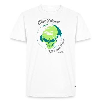 It's time to save the planet - Men's Premium Organic T-Shirt - white - Front - Nico (187cm)