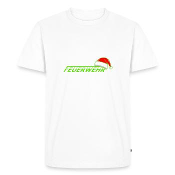 Feuerwehr Xmas - Männer Premium Bio T-Shirt - Weiß - Vorne - Nico (187cm)