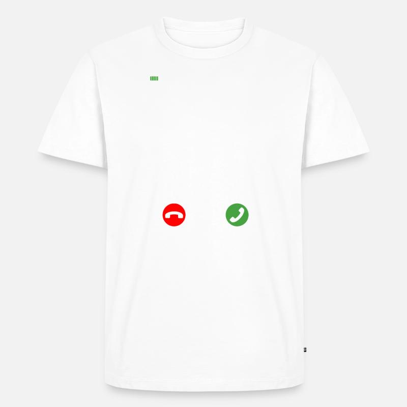 Cricket is calling - Männer Premium Bio T-Shirt - Weiß