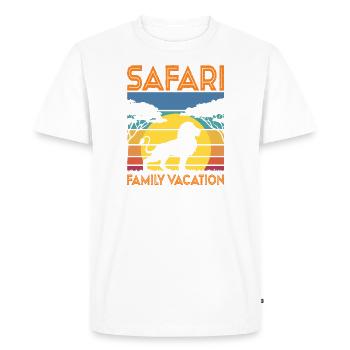 Safari Family Holiday - Men's Premium Organic T-Shirt - white - Front - Nico (187cm)