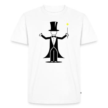 Conception d’assistant - T-shirt Premium bio Homme - blanc - Devant - Nico (187cm)