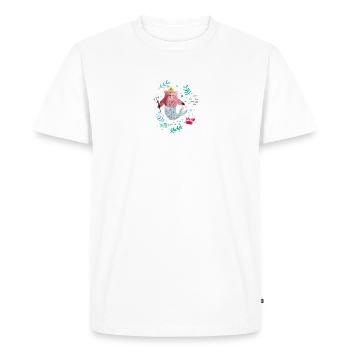 Mermaid - Men's Premium Organic T-Shirt - white - Front - Nico (187cm)