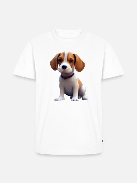 Beagle Dog - Beagle - Men's Premium Organic T-Shirt - white