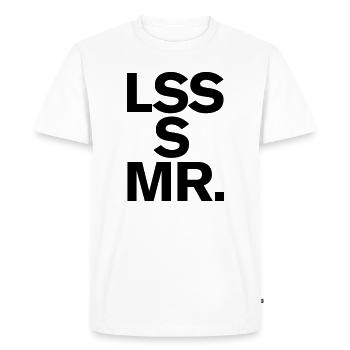 Architecture Design Art Minimalisme Moins c’est plus - T-shirt Premium bio Homme - blanc - Devant - Nico (187cm)