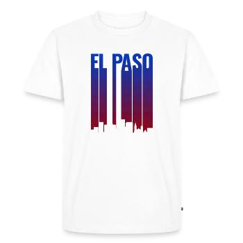 Pente de la ligne d’horizon d’El Paso - T-shirt Premium bio Homme - blanc - Devant - Nico (187cm)