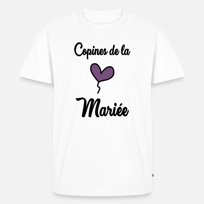 FREUNDINNEN DER BRAUT - Männer Premium Bio T-Shirt - Weiß