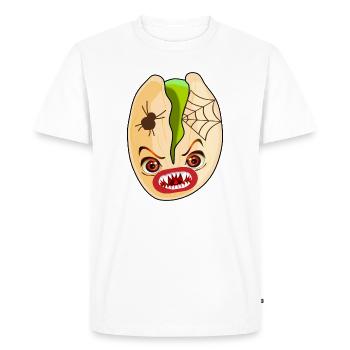 HALLOWEEN COSTUMES SPIDER PISTACHIOS - Men's Premium Organic T-Shirt - white - Front - Nico (187cm)