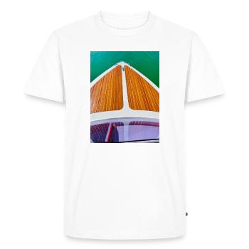 Canot automobile - T-shirt Premium bio Homme - blanc - Devant - Nico (187cm)
