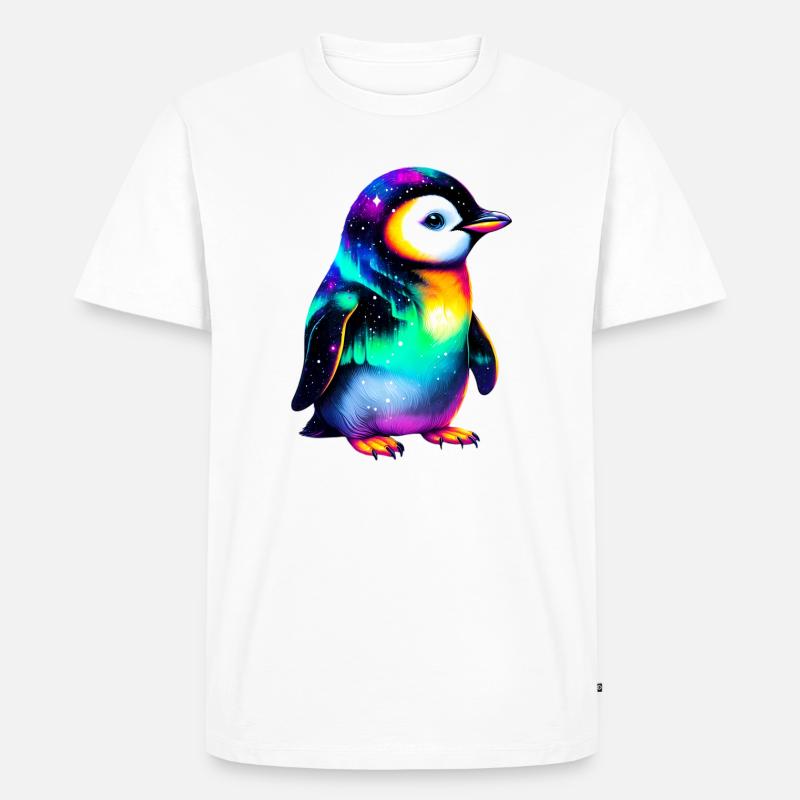 Pinguin - Männer Premium Bio T-Shirt - Weiß