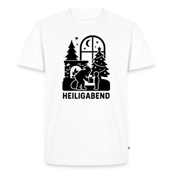 Christmas Eve - Men's Premium Organic T-Shirt - white - Front - Nico (187cm)